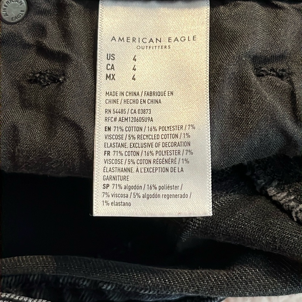 American Eagle Outfitters Black Jean Shorts 4 - Picture 2 of 11
